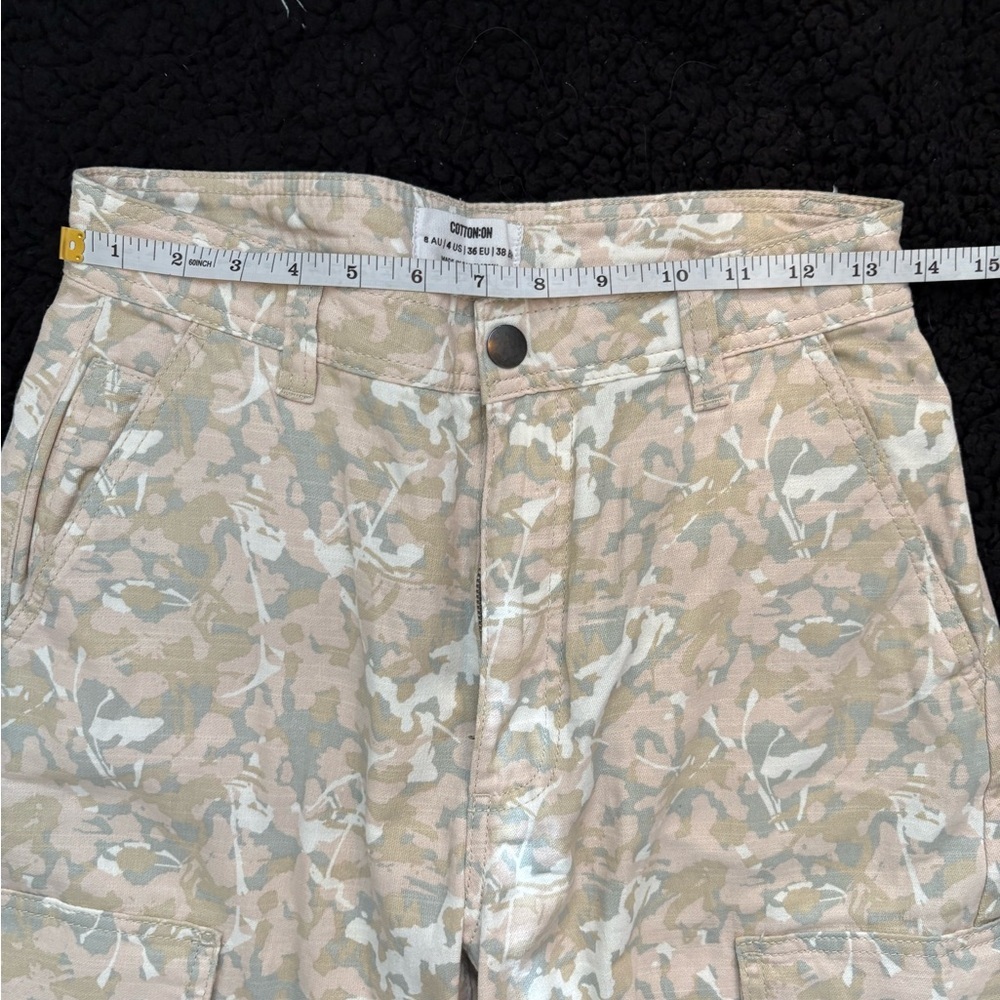 Cotton On Beige Wide Leg Cargo Pants - Picture 7 of 9
